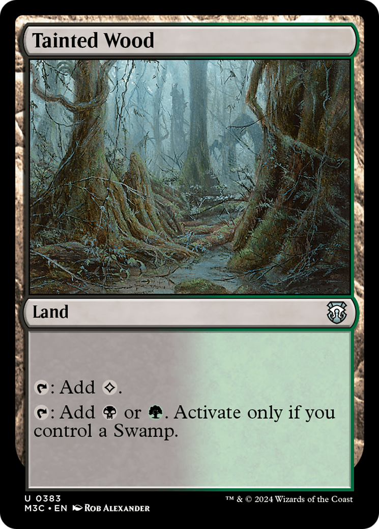 Tainted Wood (Ripple Foil) [Modern Horizons 3 Commander] | Card Merchant Takapuna