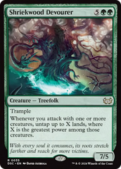 Shriekwood Devourer (Extended Art) [Duskmourn: House of Horror Commander] | Card Merchant Takapuna