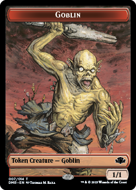 Goblin Token [Dominaria Remastered Tokens] | Card Merchant Takapuna