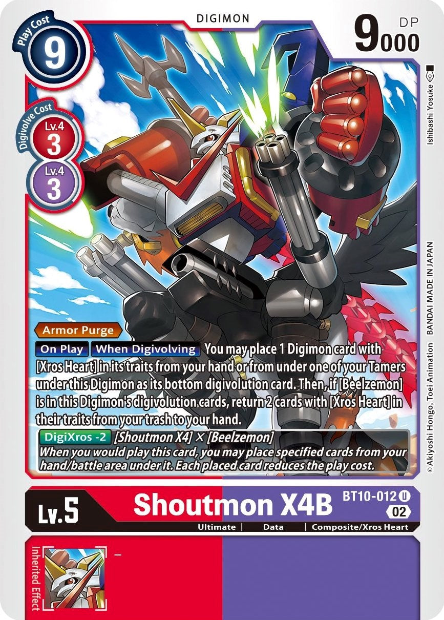 Shoutmon X4B [BT10-012] [Xros Encounter] | Card Merchant Takapuna