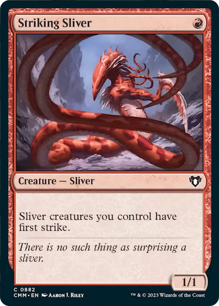 Striking Sliver [Commander Masters] | Card Merchant Takapuna