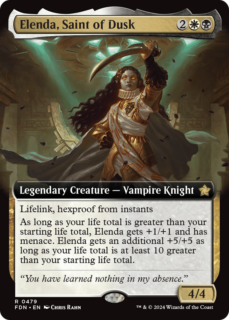 Elenda, Saint of Dusk (Extended Art) [Foundations] | Card Merchant Takapuna