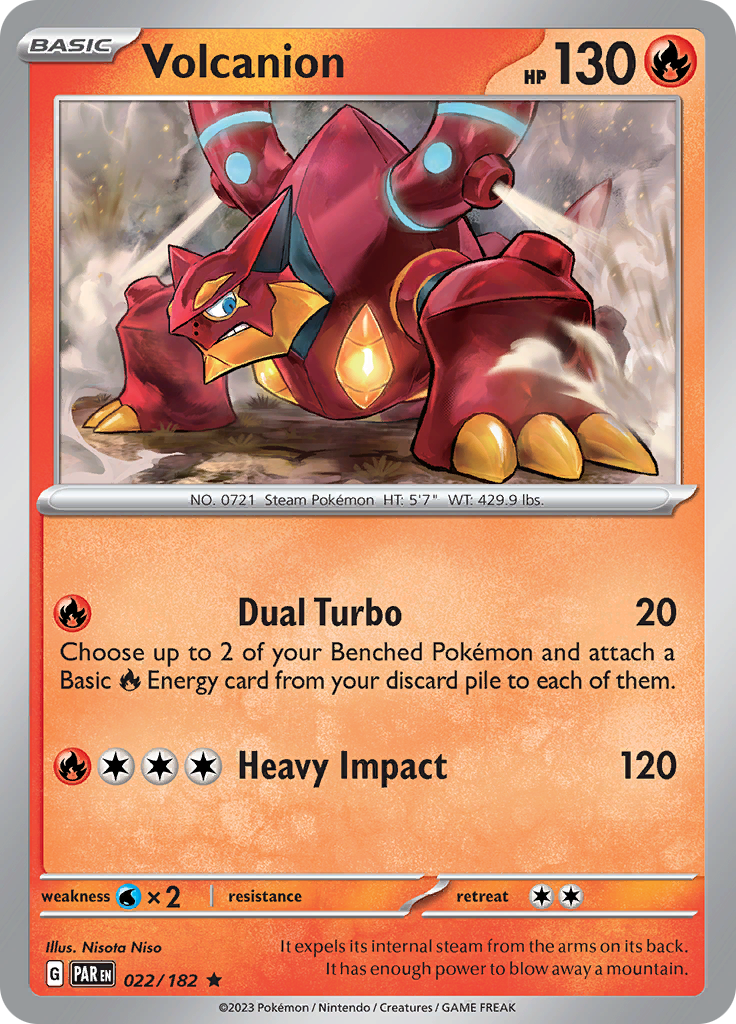 Volcanion (022/182) [Scarlet & Violet: Paradox Rift] | Card Merchant Takapuna