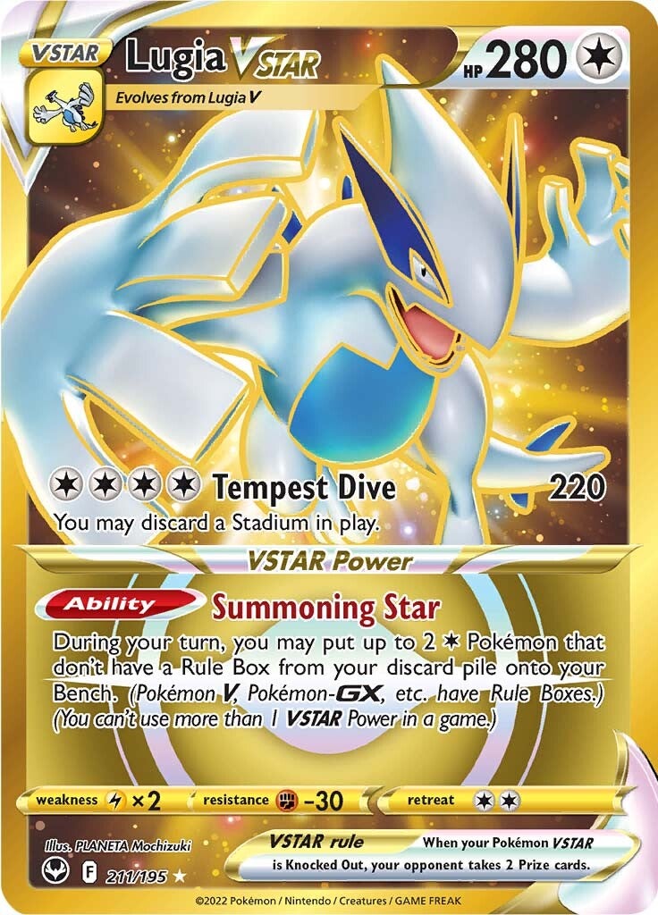 Lugia VSTAR (211/195) [Sword & Shield: Silver Tempest] | Card Merchant Takapuna