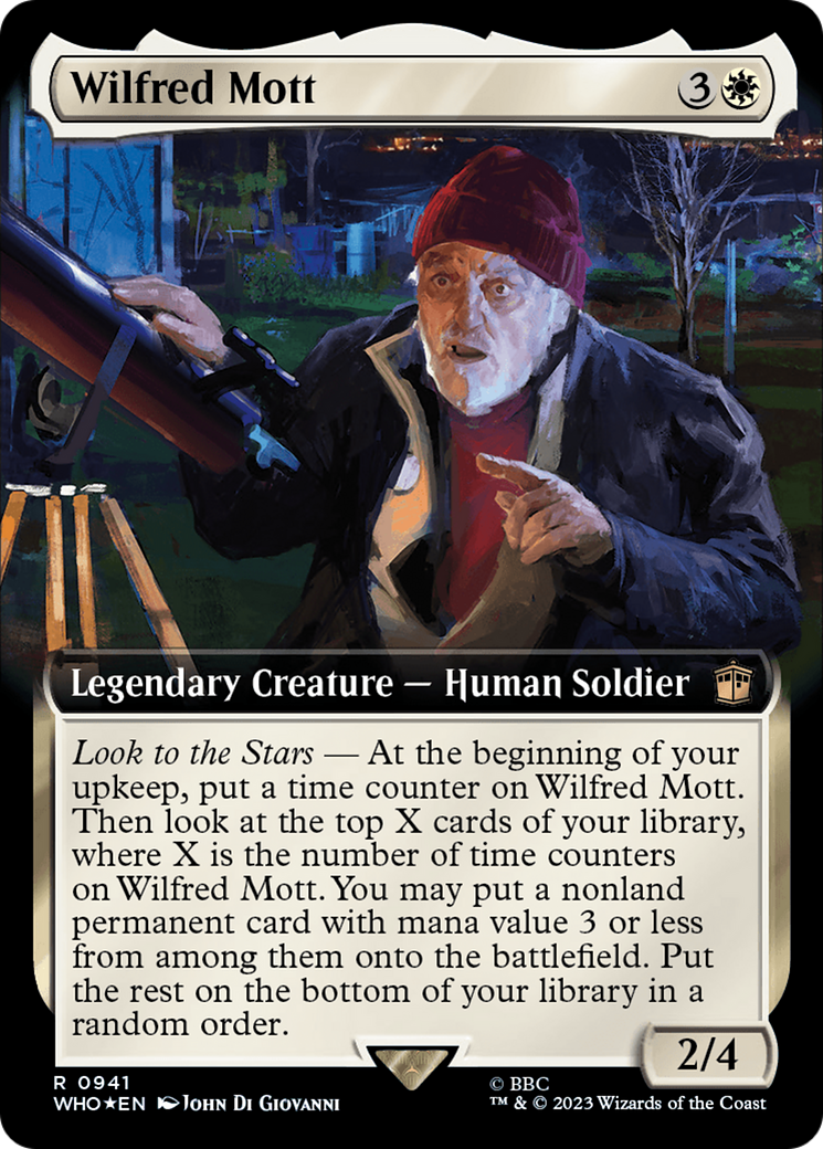 Wilfred Mott (Extended Art) (Surge Foil) [Doctor Who] | Card Merchant Takapuna