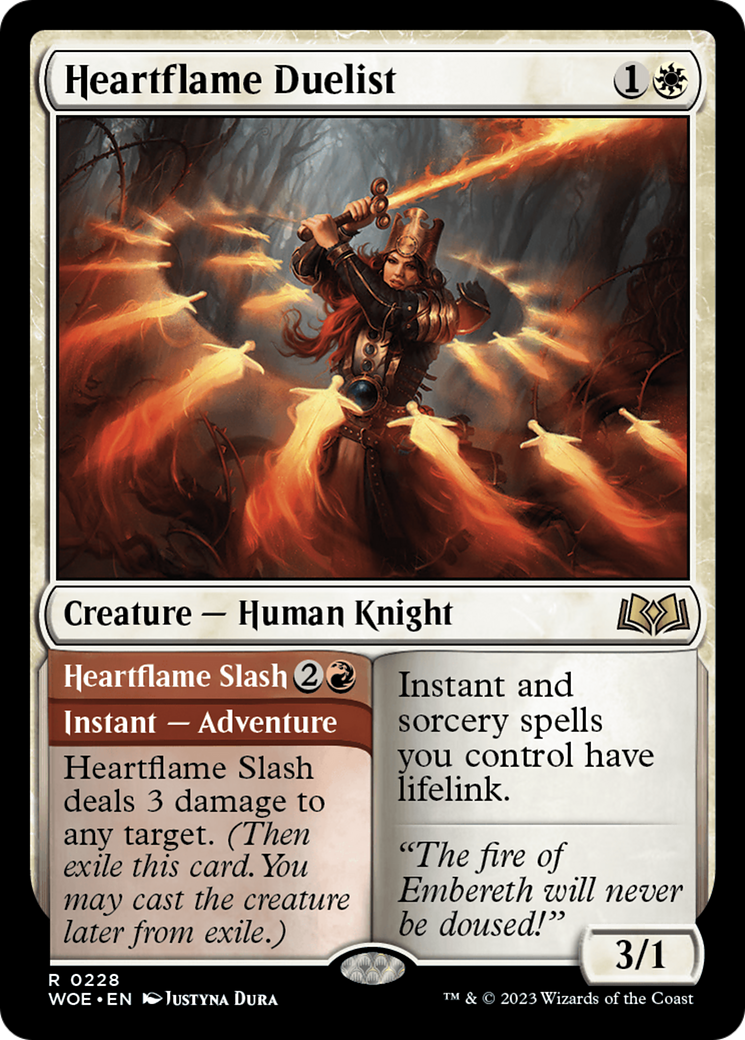 Heartflame Duelist // Heartflame Slash [Wilds of Eldraine] | Card Merchant Takapuna