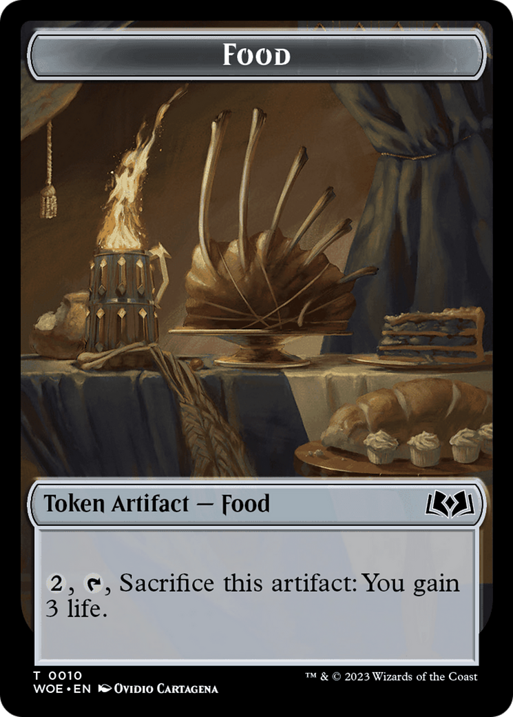 Faerie // Food (0010) Double-Sided Token [Wilds of Eldraine Tokens] | Card Merchant Takapuna