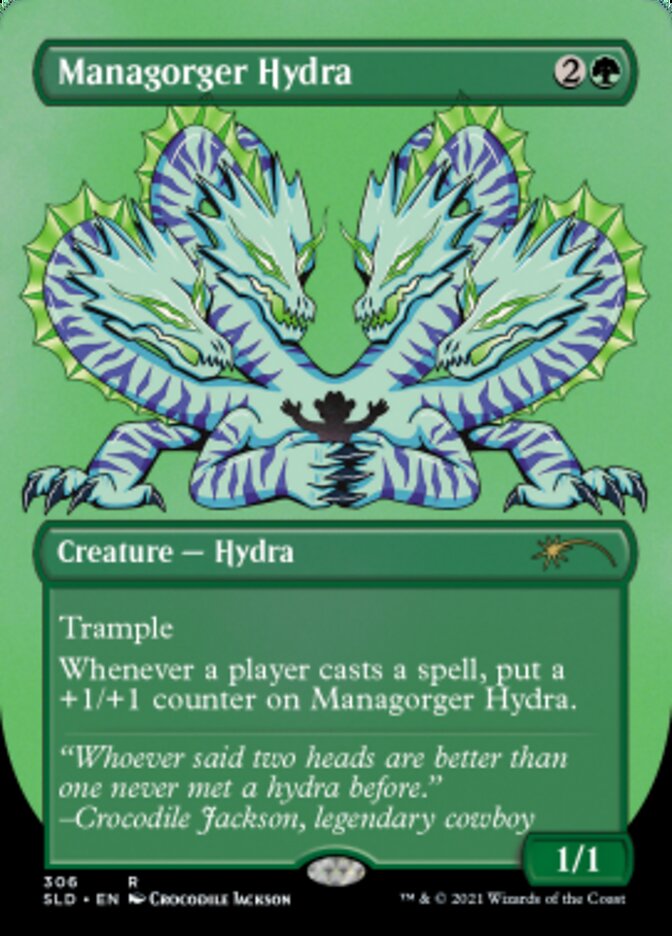 Managorger Hydra (Borderless) (Foil Etched) [Secret Lair Drop Series] | Card Merchant Takapuna