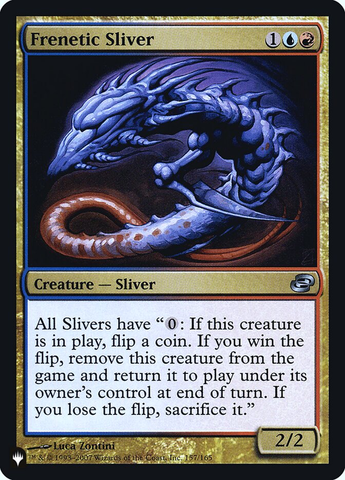 Frenetic Sliver [Secret Lair: Heads I Win, Tails You Lose] | Card Merchant Takapuna