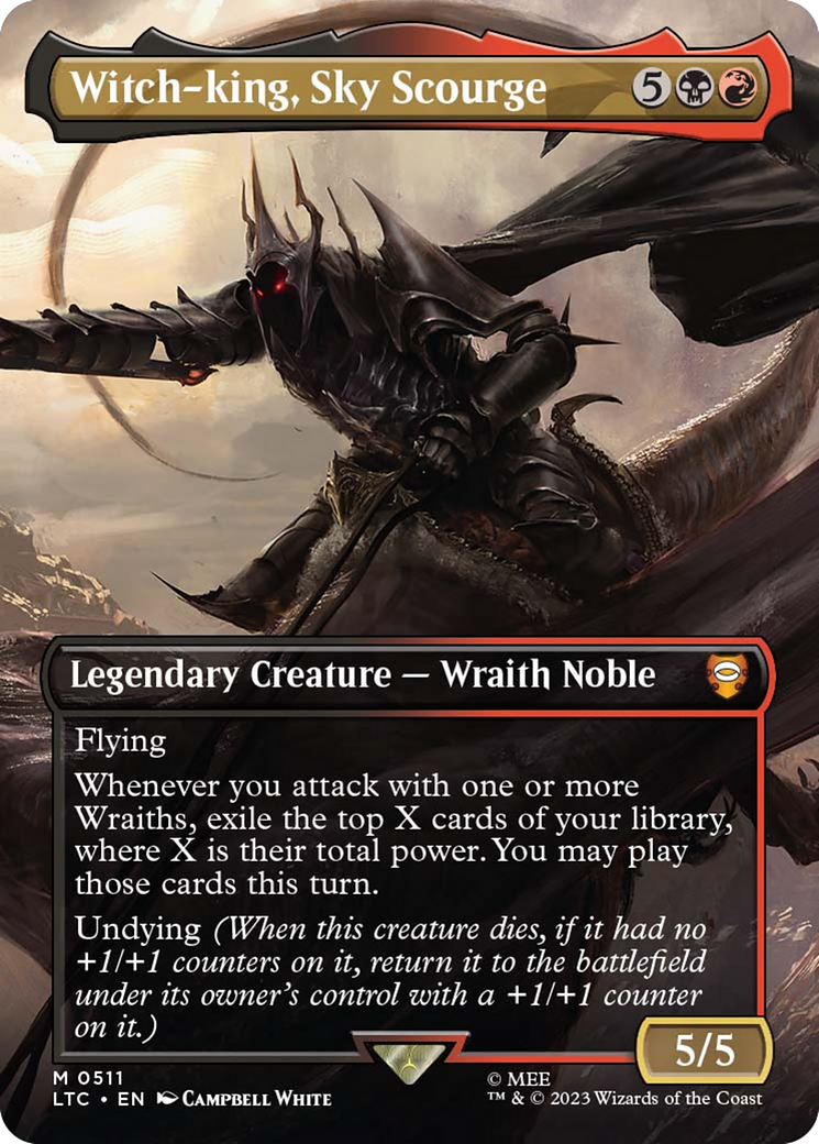 Witch-king, Sky Scourge (Borderless) [The Lord of the Rings: Tales of Middle-Earth Commander] | Card Merchant Takapuna