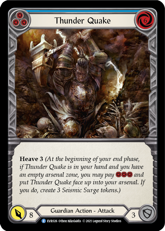 Thunder Quake (Blue) [EVR026] (Everfest)  1st Edition Normal | Card Merchant Takapuna