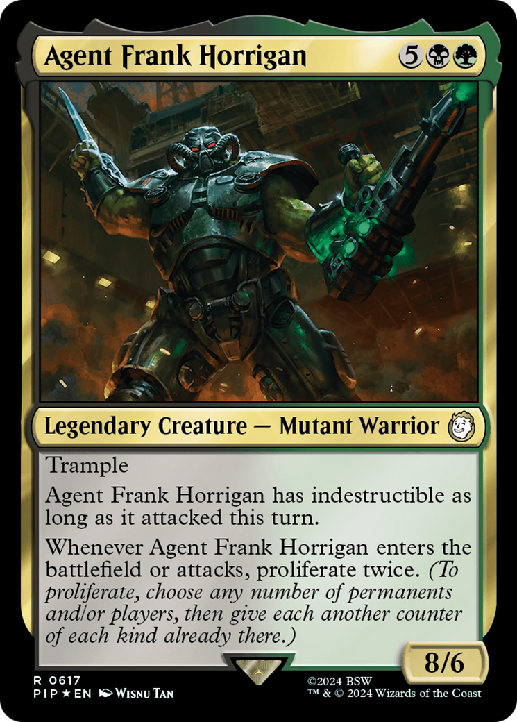 Agent Frank Horrigan (Surge Foil) [Fallout] | Card Merchant Takapuna