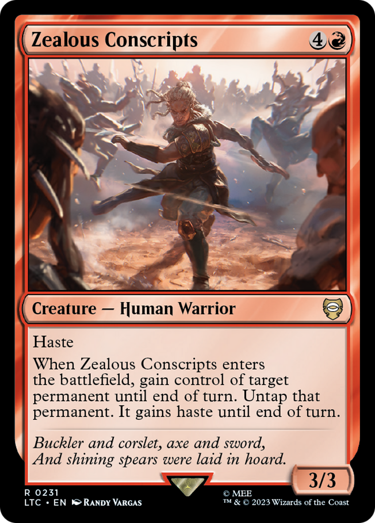 Zealous Conscripts [The Lord of the Rings: Tales of Middle-Earth Commander] | Card Merchant Takapuna