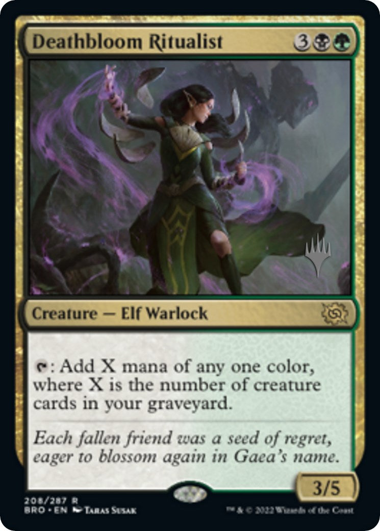 Deathbloom Ritualist (Promo Pack) [The Brothers' War Promos] | Card Merchant Takapuna