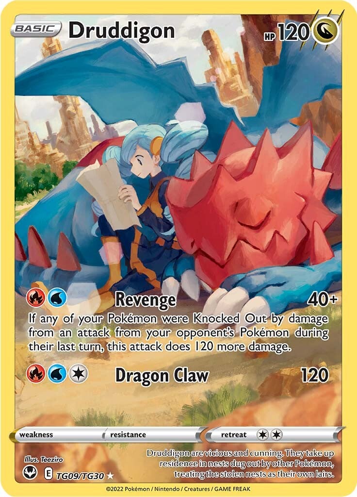 Druddigon (TG09/TG30) [Sword & Shield: Silver Tempest] | Card Merchant Takapuna