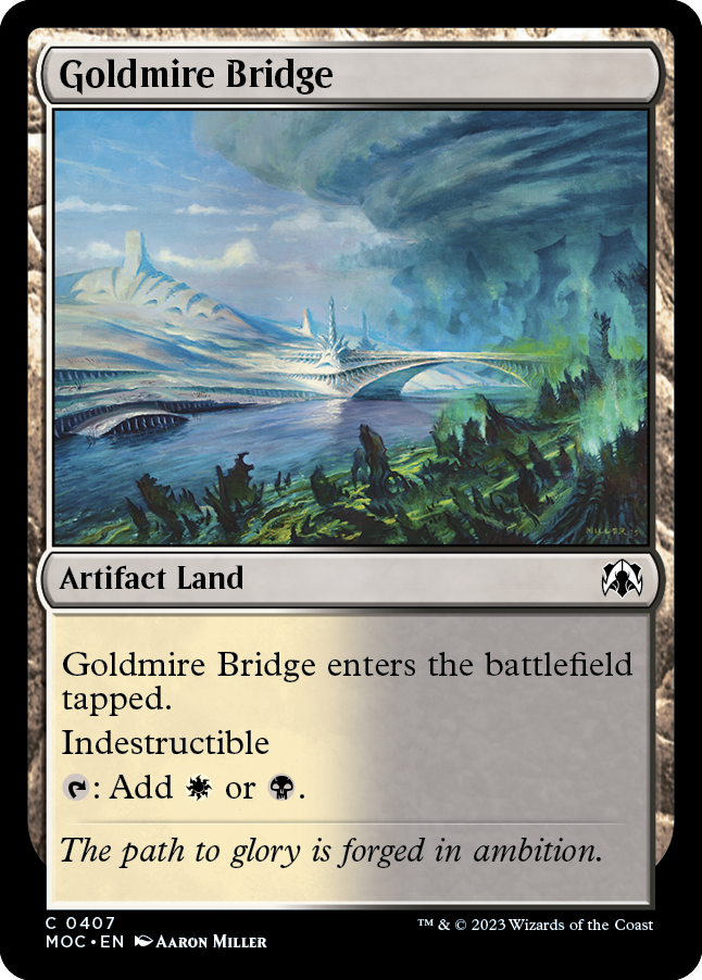 Goldmire Bridge [March of the Machine Commander] | Card Merchant Takapuna