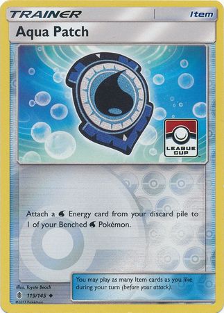 Aqua Patch (119/145) (League Promo) [Sun & Moon: Guardians Rising] | Card Merchant Takapuna