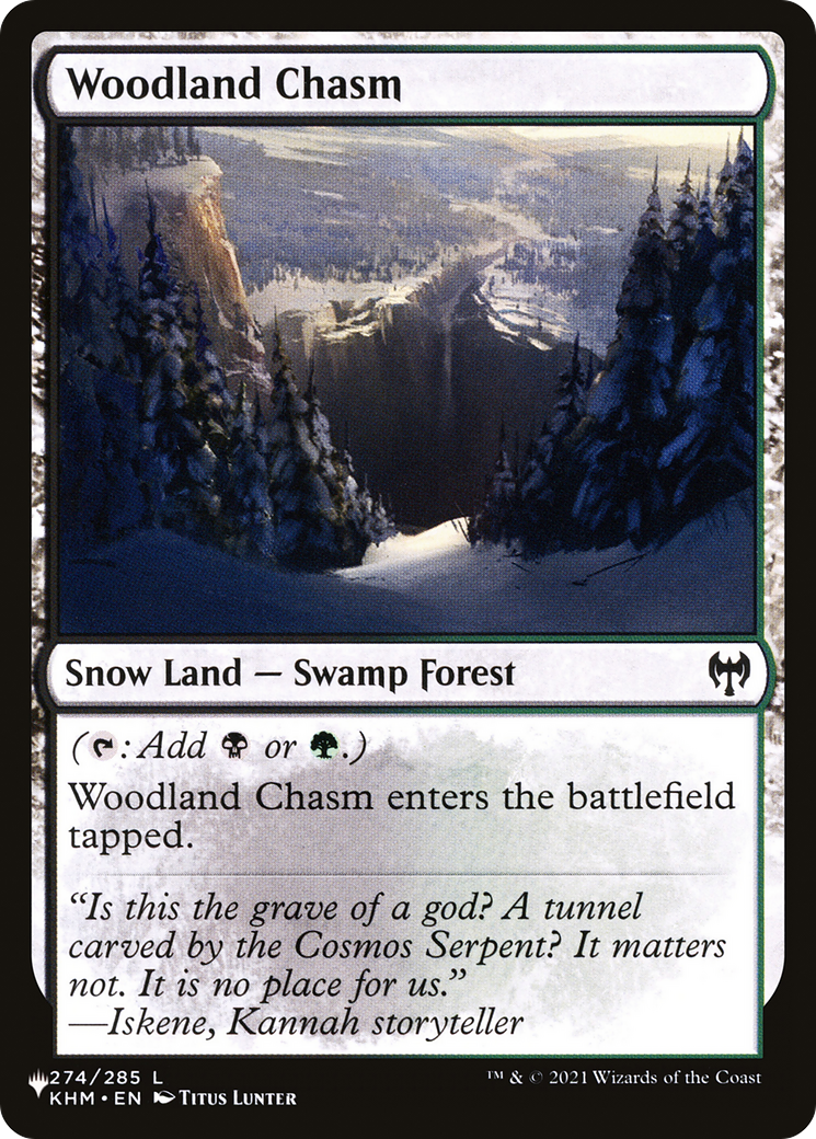 Woodland Chasm [Secret Lair: From Cute to Brute] | Card Merchant Takapuna