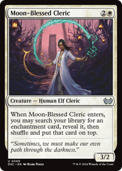 Moon-Blessed Cleric [Duskmourn: House of Horror Commander] | Card Merchant Takapuna