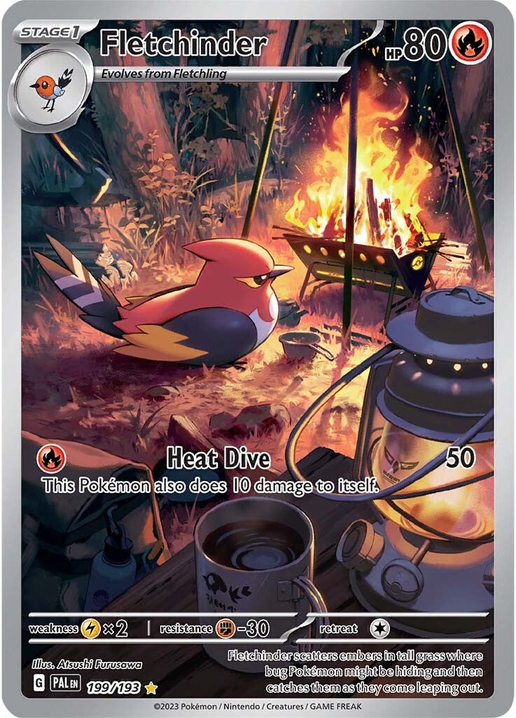 Fletchinder (199/193) [Scarlet & Violet: Paldea Evolved] | Card Merchant Takapuna