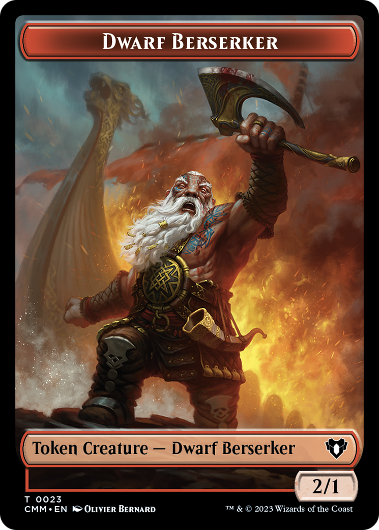 Dwarf Berserker Token [Commander Masters Tokens] | Card Merchant Takapuna