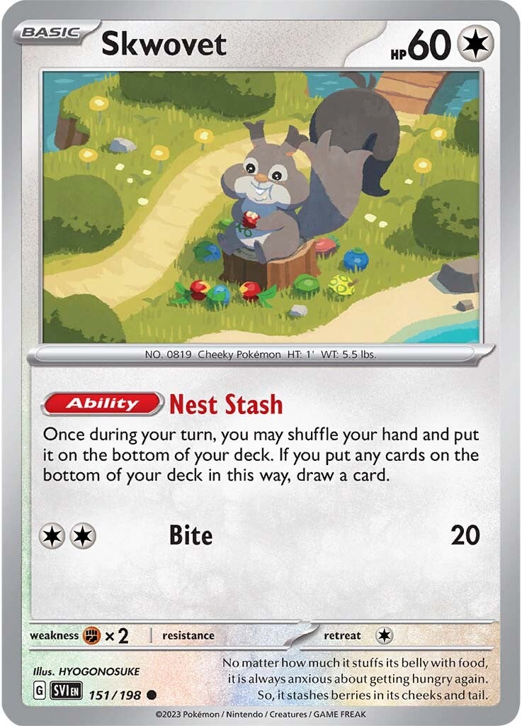 Skwovet (151/198) [Scarlet & Violet: Base Set] | Card Merchant Takapuna