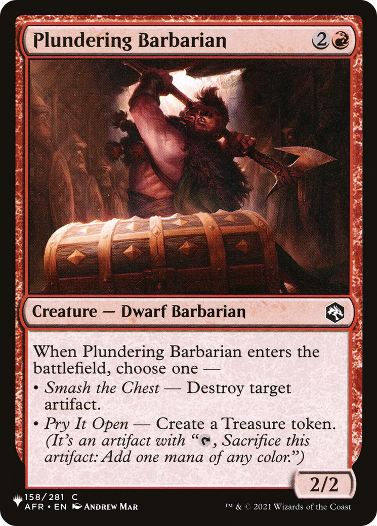 Plundering Barbarian [The List] | Card Merchant Takapuna