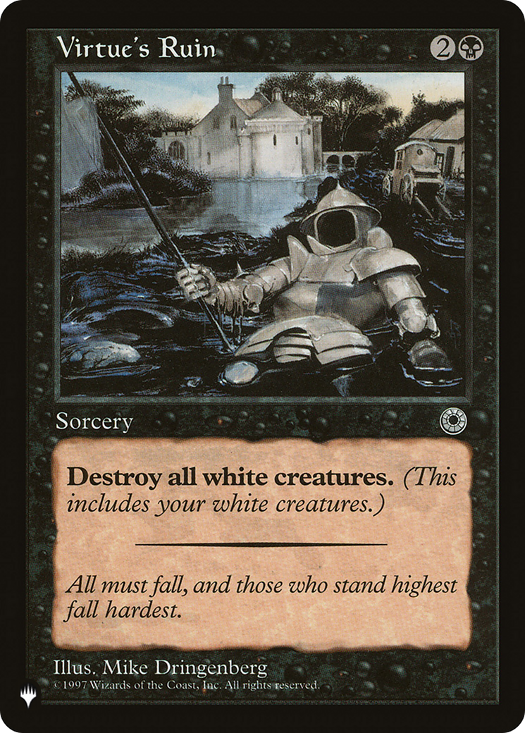 Virtue's Ruin [The List Reprints] | Card Merchant Takapuna