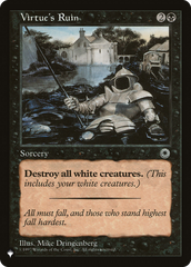 Virtue's Ruin [The List Reprints] | Card Merchant Takapuna