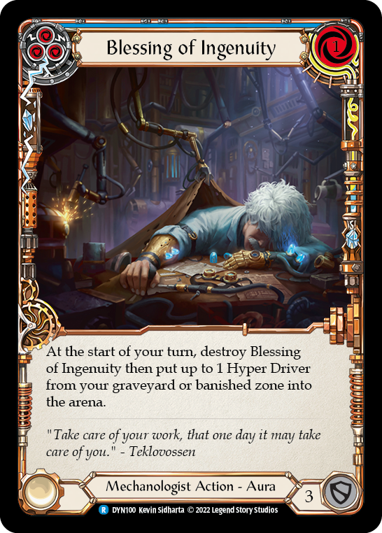 Blessing of Ingenuity (Blue) [DYN100] (Dynasty) | Card Merchant Takapuna