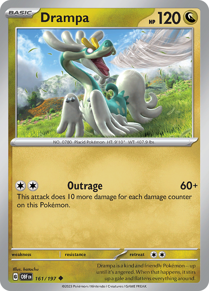 Drampa (161/197) [Scarlet & Violet: Obsidian Flames] | Card Merchant Takapuna