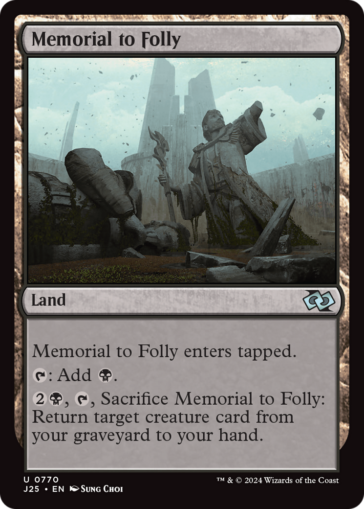 Memorial to Folly [Foundations Jumpstart] | Card Merchant Takapuna