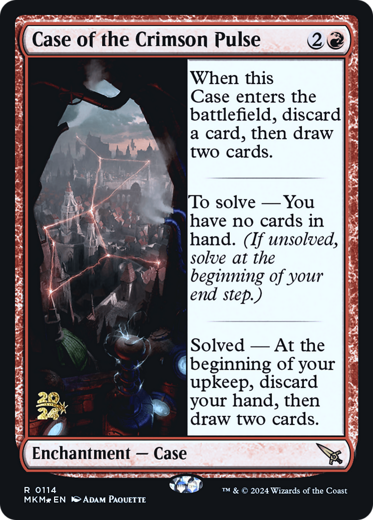 Case of the Crimson Pulse [Murders at Karlov Manor Prerelease Promos] | Card Merchant Takapuna