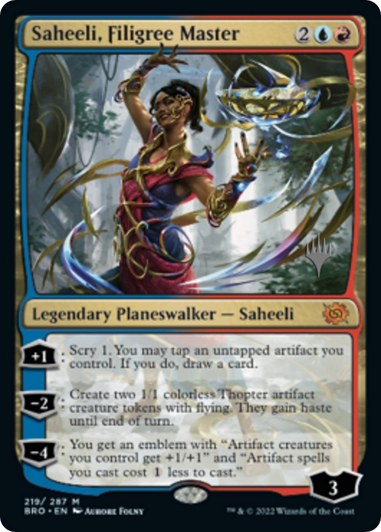 Saheeli, Filigree Master (Promo Pack) [The Brothers' War Promos] | Card Merchant Takapuna