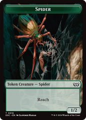 Insect (0012) // Spider Double-Sided Token [Duskmourn: House of Horror Commander Tokens] | Card Merchant Takapuna