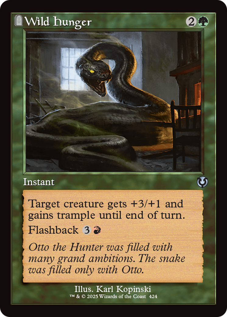 Wild Hunger (Retro Frame) [Innistrad Remastered] | Card Merchant Takapuna