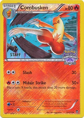 Combusken (13/111) (Championship Promo Staff) [XY: Furious Fists] | Card Merchant Takapuna