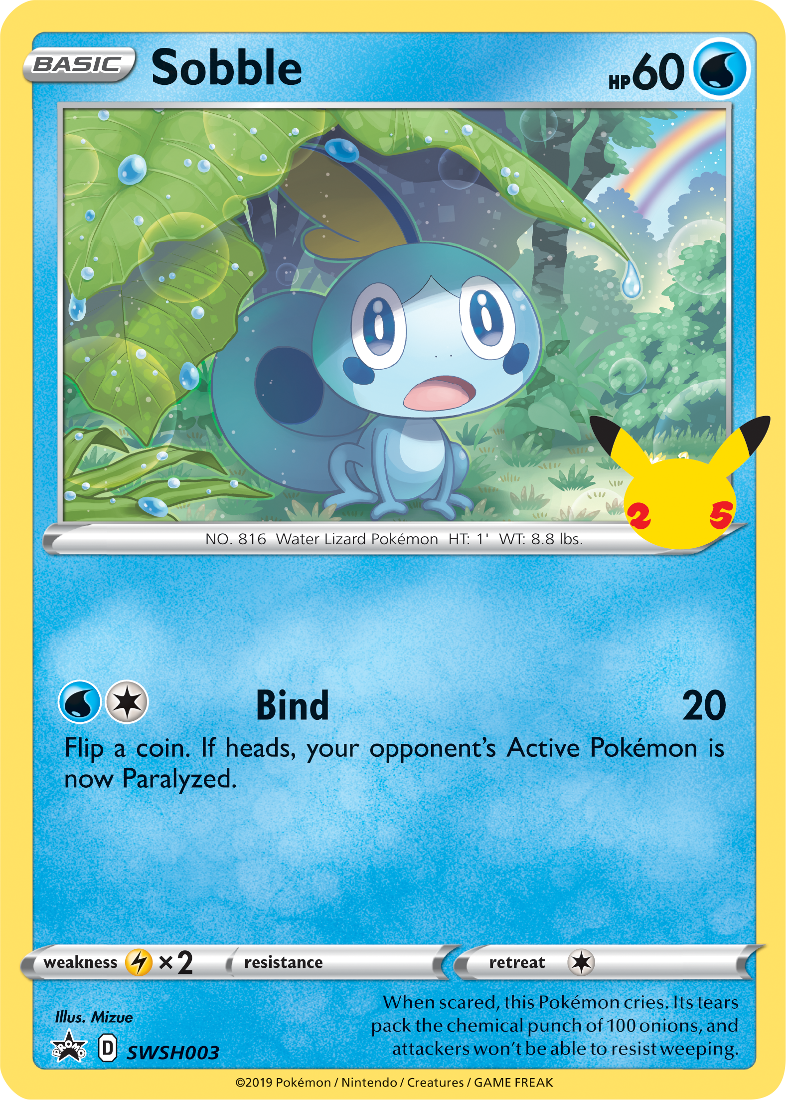 Sobble (SWSH003) (Jumbo Card) [First Partner Pack] | Card Merchant Takapuna