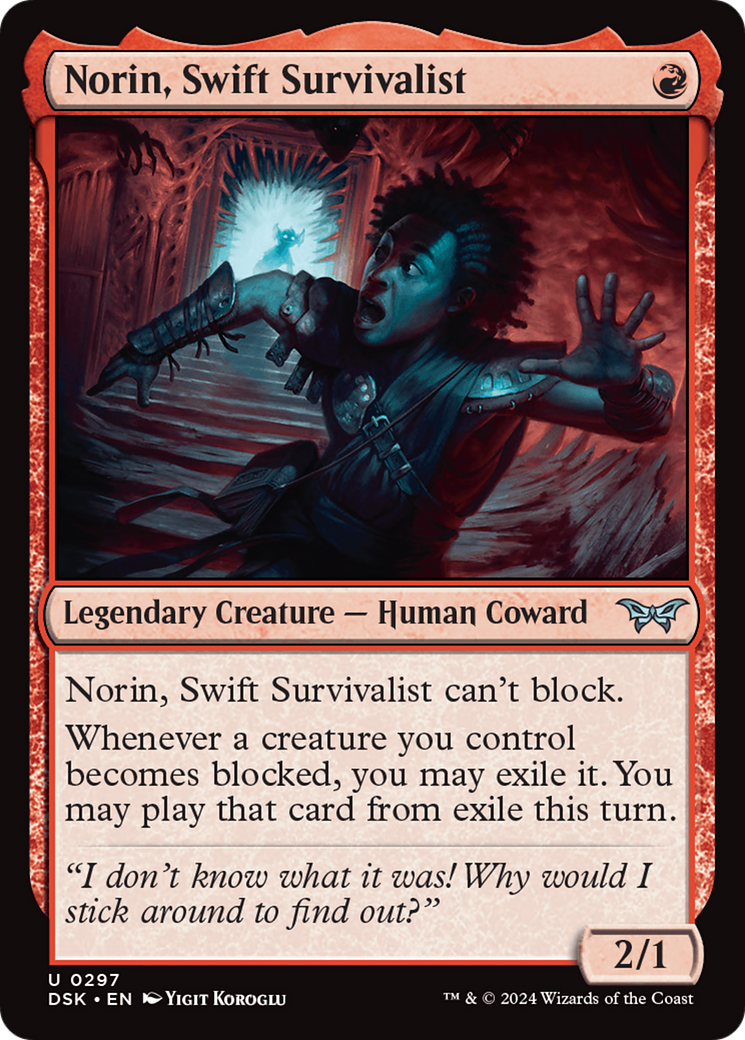 Norin, Swift Survivalist (0297) [Duskmourn: House of Horror] | Card Merchant Takapuna