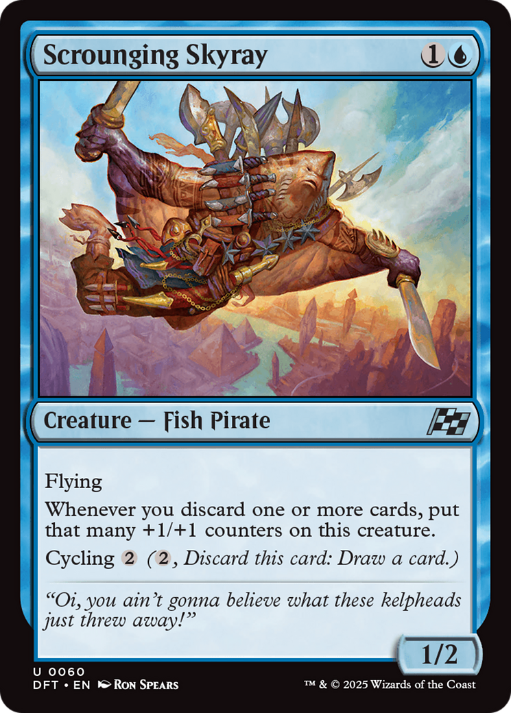 Scrounging Skyray [Aetherdrift] | Card Merchant Takapuna