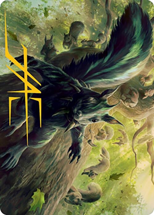 Chatterfang, Squirrel General Art Card (68) (Gold-Stamped Signature) [Modern Horizons 2 Art Series] | Card Merchant Takapuna