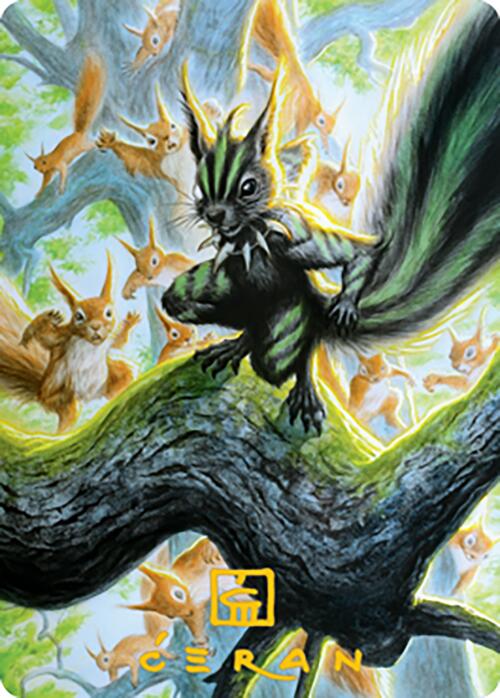 Chatterfang, Squirrel General Art Card (67) (Gold-Stamped Signature) [Modern Horizons 2 Art Series] | Card Merchant Takapuna