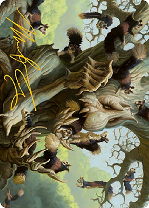 Scurry Oak Art Card (Gold-Stamped Signature) [Modern Horizons 2 Art Series] | Card Merchant Takapuna