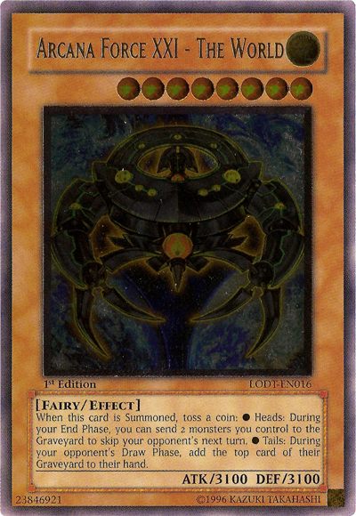 Arcana Force XXI - The World [LODT-EN016] Ultimate Rare | Card Merchant Takapuna