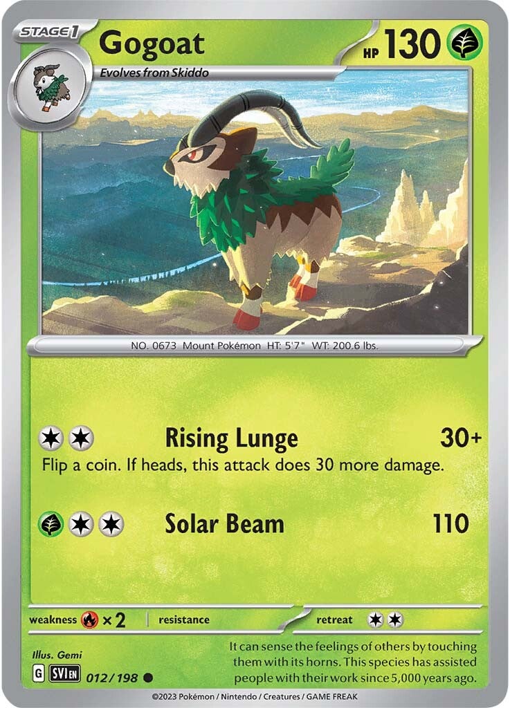 Gogoat (012/198) [Scarlet & Violet: Base Set] | Card Merchant Takapuna