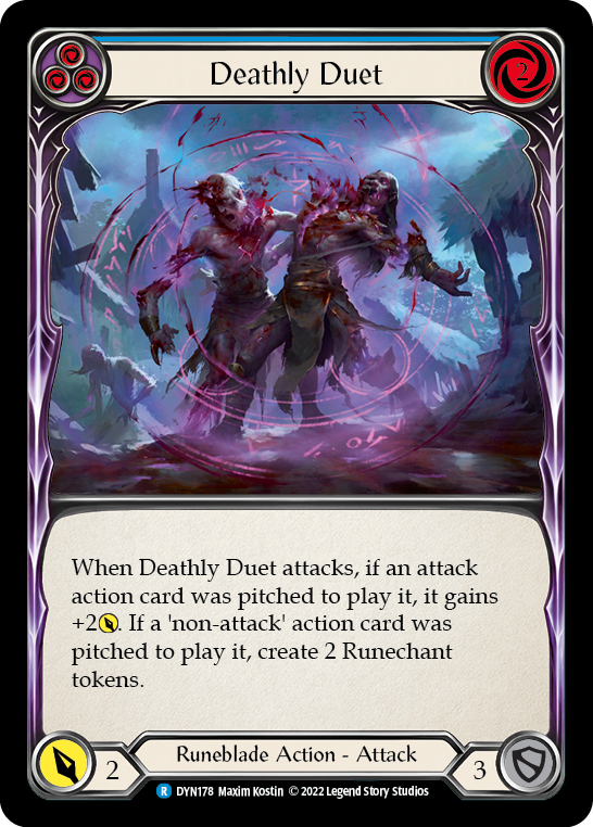 Deathly Duet (Blue) [DYN178] (Dynasty)  Rainbow Foil | Card Merchant Takapuna