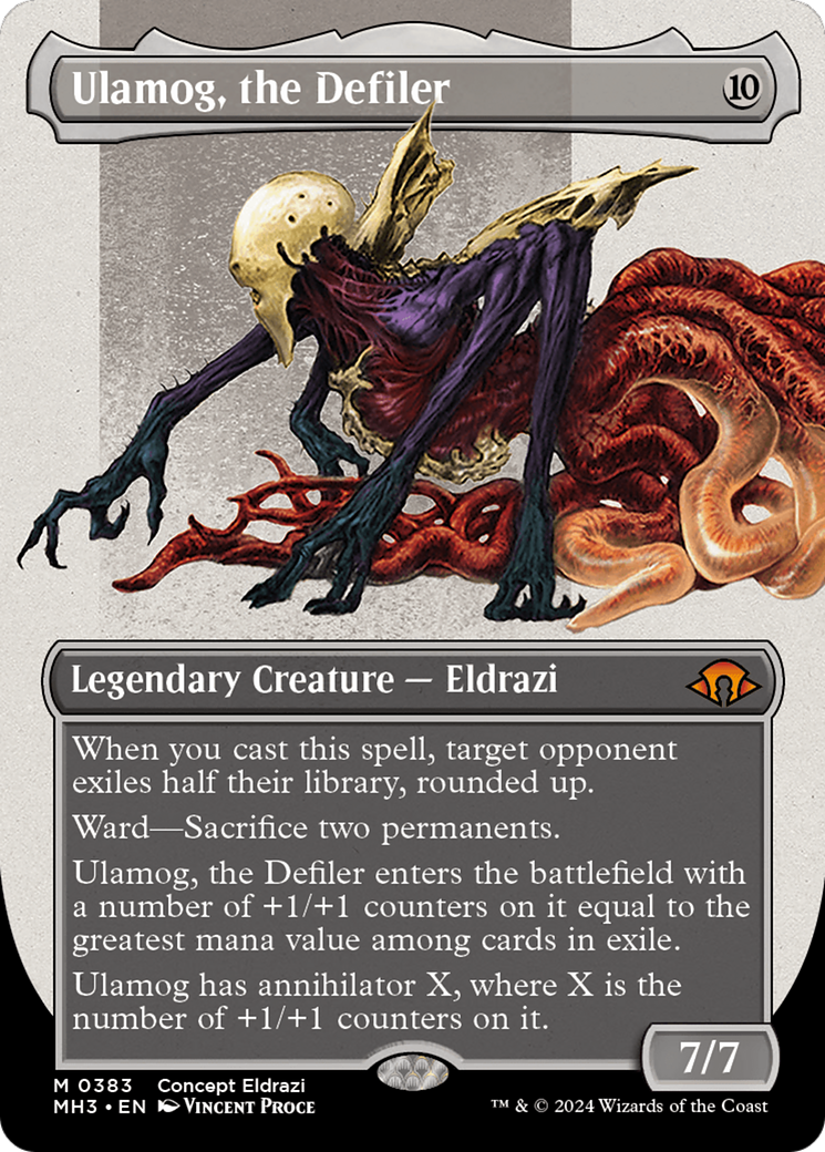 Ulamog, the Defiler (Borderless) (Serialized) [Modern Horizons 3] | Card Merchant Takapuna