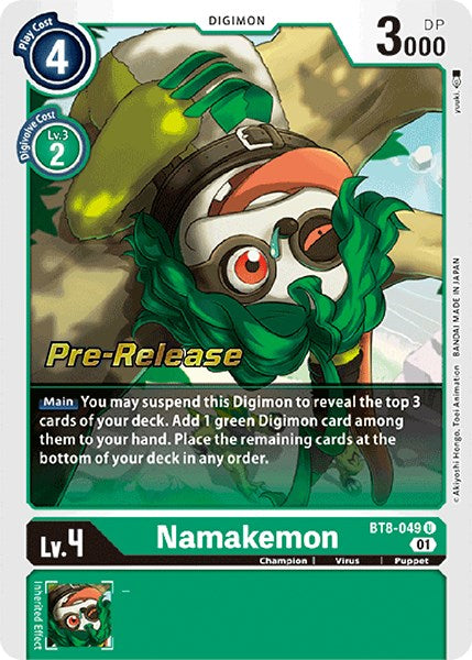 Namakemon [BT8-049] [New Awakening Pre-Release Cards] | Card Merchant Takapuna