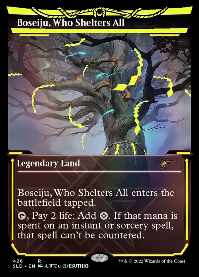 Boseiju, Who Shelters All (Neon Ink Yellow) [Secret Lair Drop Series] | Card Merchant Takapuna