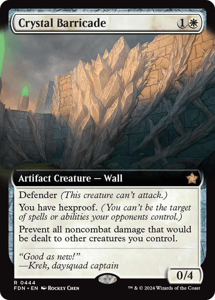 Crystal Barricade (Extended Art) [Foundations] | Card Merchant Takapuna